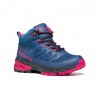 Scarpa Pedule Trekking Rush Mid Gtx Blu Fuxia Donna