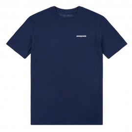 Patagonia T-Shirt P-6 Logo Responsabili-Tee Blu Uomo