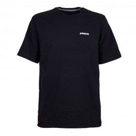 Patagonia T-Shirt P-6 Logo Responsabili-Tee Nero Uomo