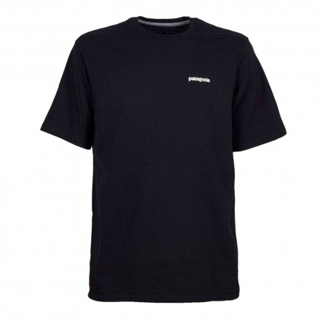 Patagonia T-Shirt P-6 Logo Responsabili-Tee Nero Uomo