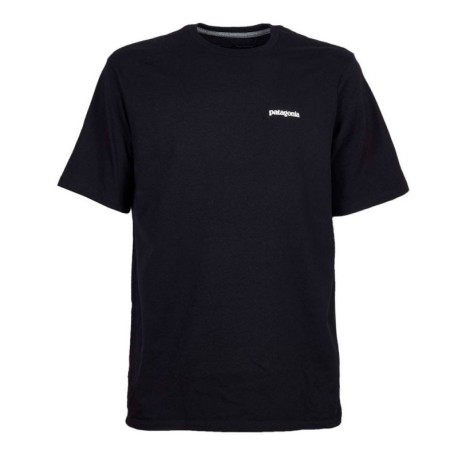 Patagonia T-Shirt P-6 Logo Responsabili-Tee Nero Uomo