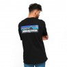 Patagonia T-Shirt P-6 Logo Responsabili-Tee Nero Uomo