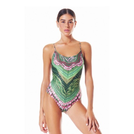 4giveness Costume Intero Wild Verde Donna