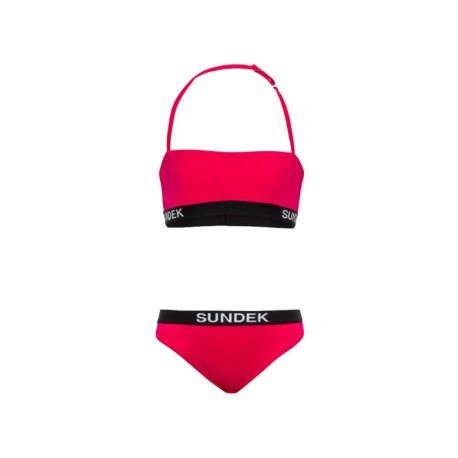 Sundek Bikini Logo Parlato Fucsia Bambina