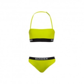 Sundek Bikini Logo Parlato Giallo Bambina