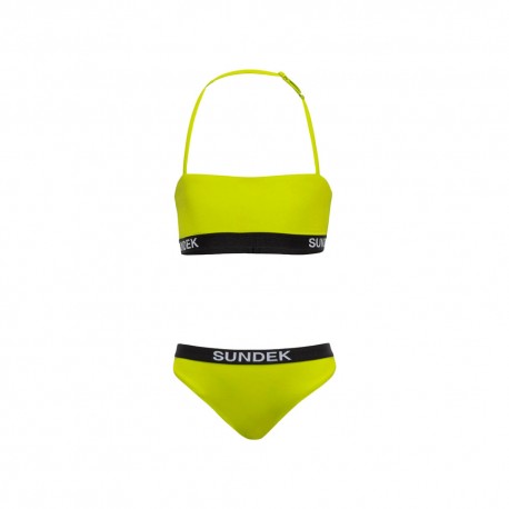 Sundek Bikini Logo Parlato Giallo Bambina