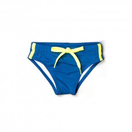 Sundek Costume Slip Scritta Dietro Blu Bambino