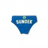 Sundek Costume Slip Scritta Dietro Blu Bambino