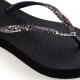 Havaianas Infradito Mare Slim Flatform Glitter Nero Donna