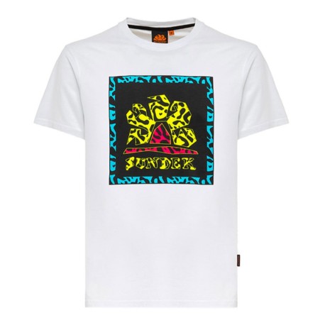 Sundek T-Shirt Mare Logo Bianco Uomo