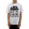 Sundek T-Shirt Mare Logo Sole Con Scritta Bianco Bambino