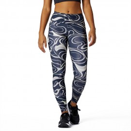 New Balance Leggings Running Impact Fantasia Blu Donna