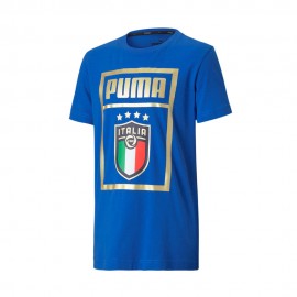 Puma Maglia Maniche Corte Italia Dna Blu Bianco Bambino