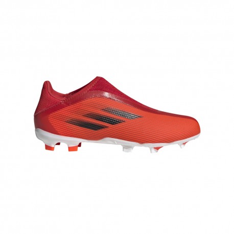 ADIDAS scarpe da calcio x speedflow .3 ll fg rosso nero bambino