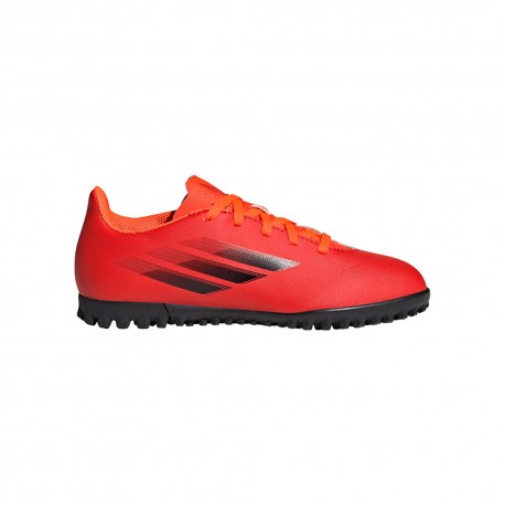 ADIDAS scarpe da calcio x speedflow .4 tf rosso nero bambino