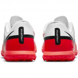 Nike Scarpe Da Calcio Phantom Gt2 Club Tf Bianco Rosso Bambino