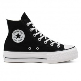 Converse Sneakers All Star Lift Hi Canvas Nero Bianco Donna