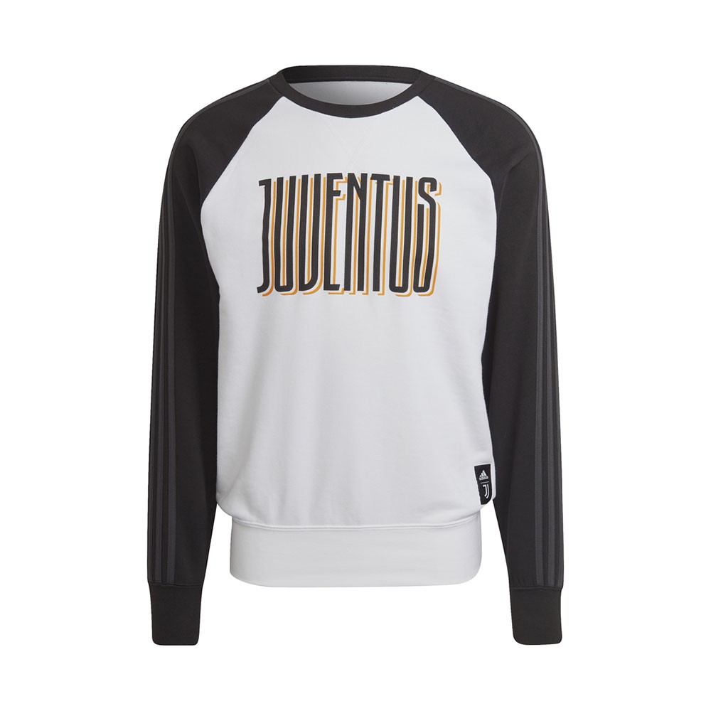 ADIDAS felpa calcio juve graphic bianco nero uomo XL