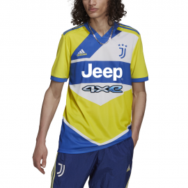 ADIDAS maglia maniche corte juve 3rd 21/22 giallo blu uomo