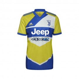 ADIDAS maglia maniche corte juve 3rd 21/22 giallo blu uomo