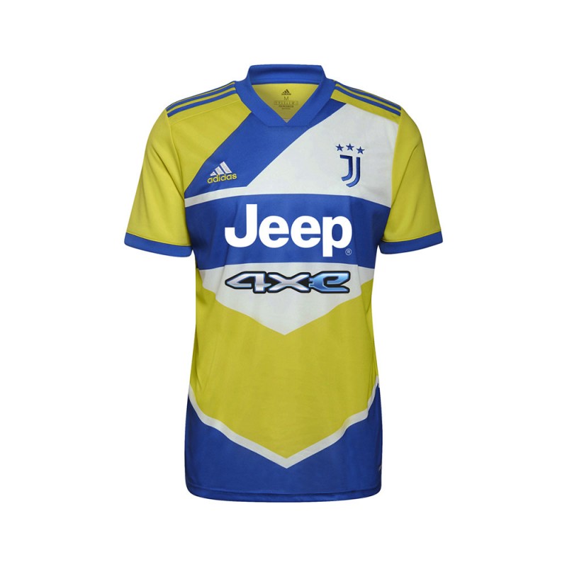 ADIDAS maglia maniche corte juve 3rd 21/22 giallo blu uomo