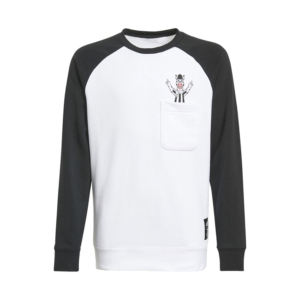 ADIDAS felpa calcio juve crew bianco nero bambino - Acquista online su  Sportland