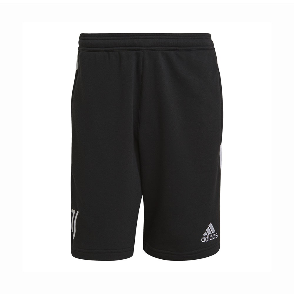 Image of ADIDAS pantaloncini calcio juve 3stripes nero bianco uomo M