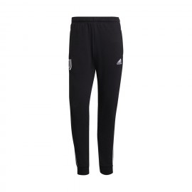 ADIDAS pantaloni allenamento calcio juve 3stripes nero bianco uomo