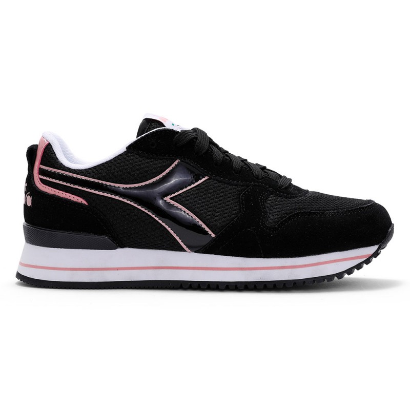Sneakers sportiva Diadora Olympia Platform Nera e bianca per Donna |  Pittarello