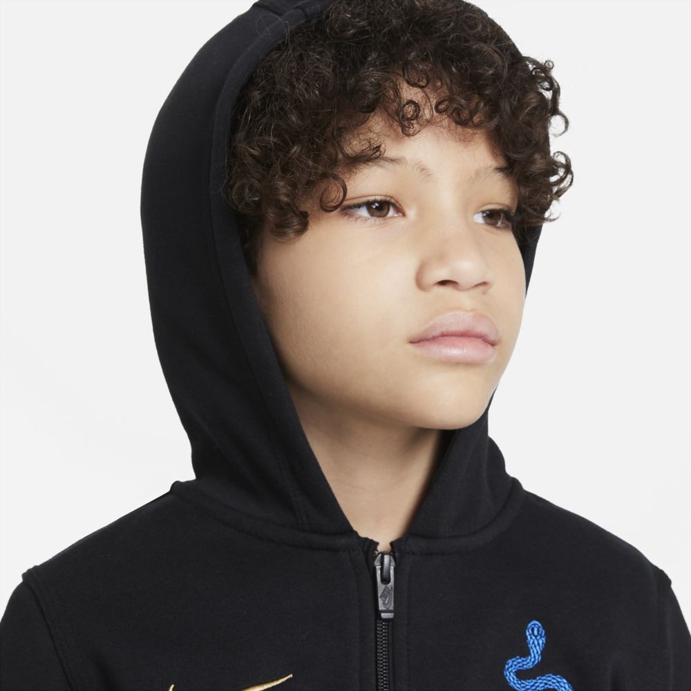 Nike Felpa Calcio Inter Fz Bb Nero Oro Ragazzo - Acquista online su  Sportland