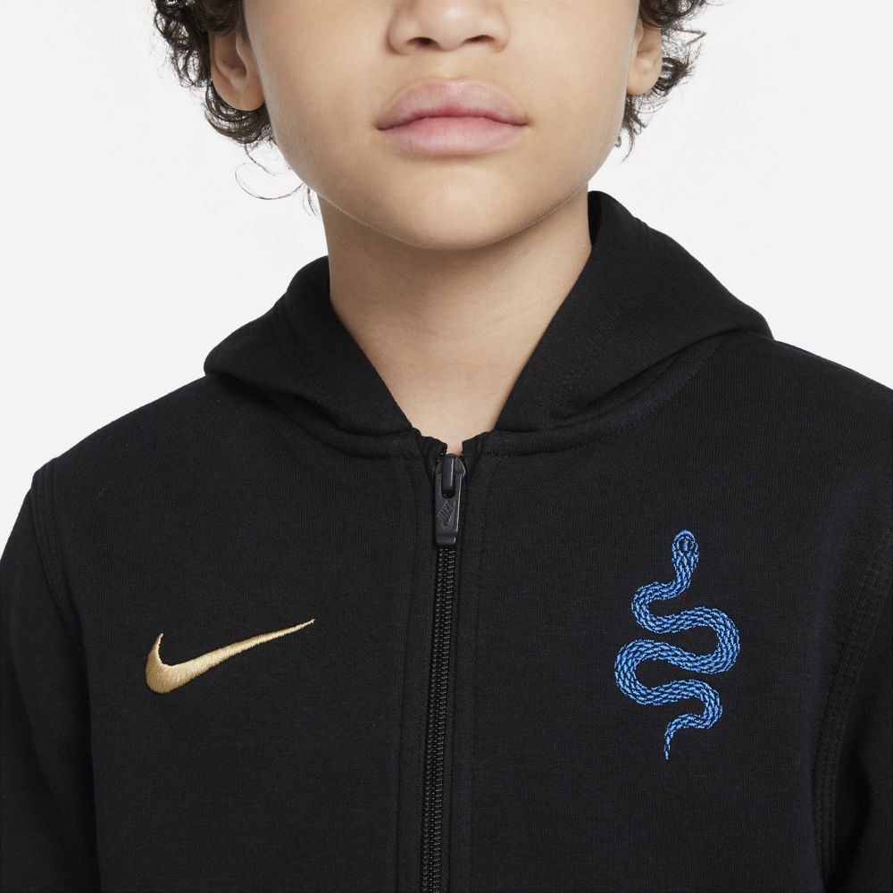 Nike Felpa Calcio Inter Fz Bb Nero Oro Ragazzo - Acquista online su  Sportland