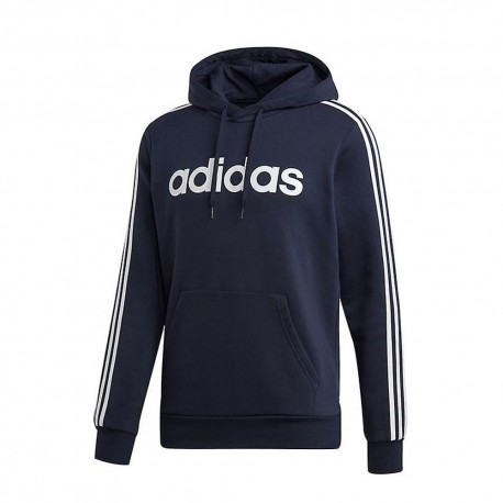 Adidas Felpa 3s Con cerniera e Cappuccio Blu Uomo