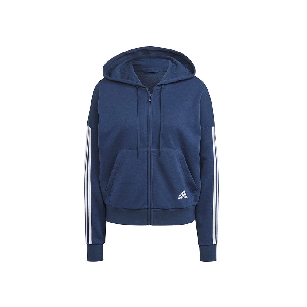 ADIDAS felpa fz nero donna XS