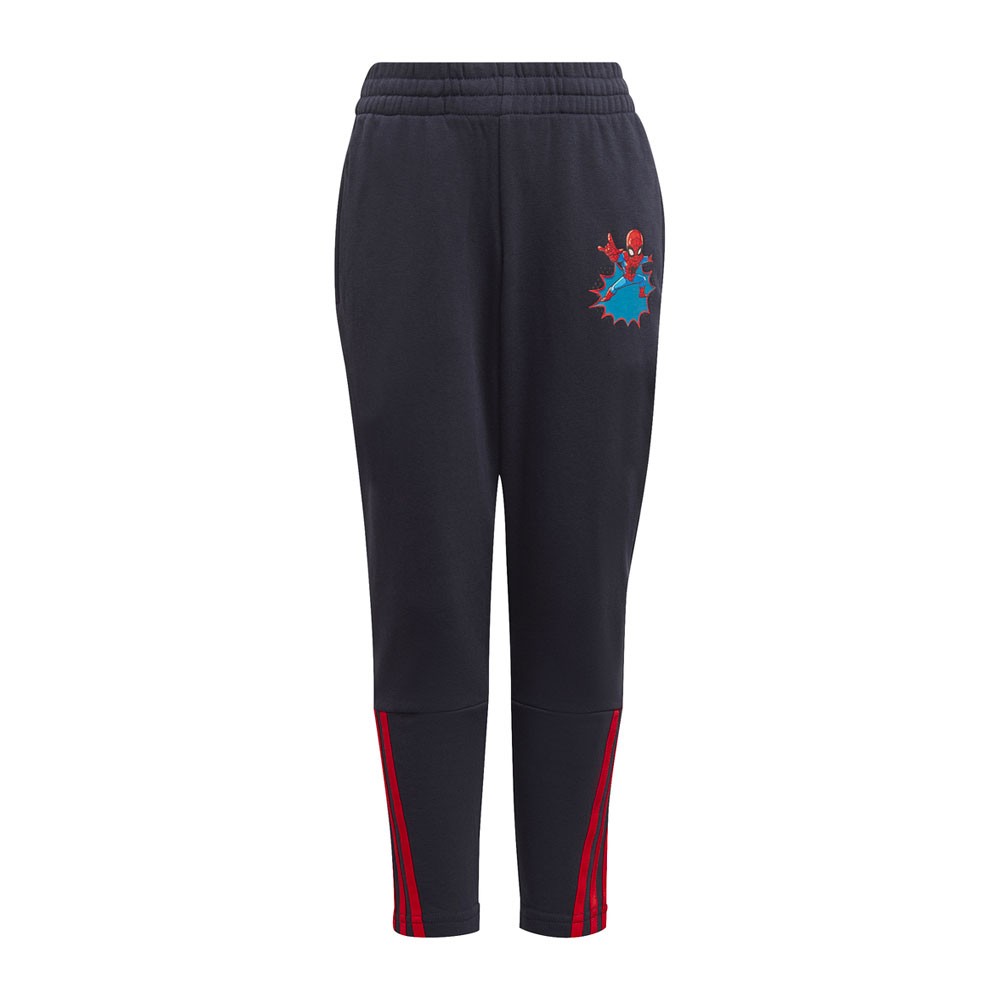 Image of ADIDAS pantaloni spiderman nero/rosso bambino 7-8 Anni