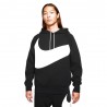 Nike Felpa Con Cappuccio Swoosh Nero Uomo