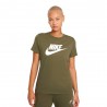 Nike T-Shirt Logo Verde Donna
