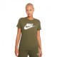 Nike T-Shirt Logo Verde Donna