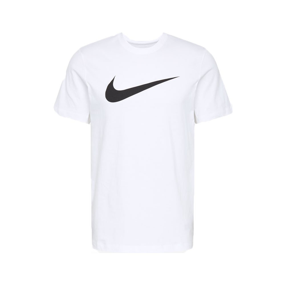 Image of Nike T-Shirt Swoosh Bianco Nero Uomo XL