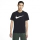 Nike T-Shirt Swoosh Nero Uomo