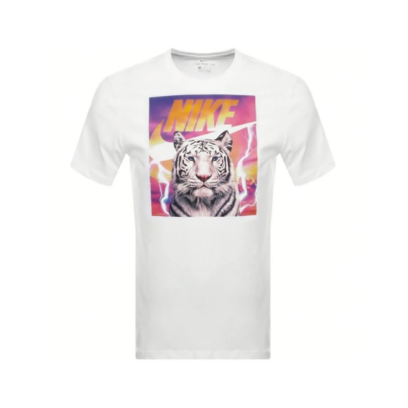 Gucci T-shirt stampa tigre in Lino uomo - Glamood Outlet