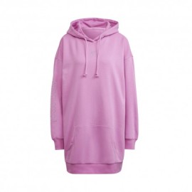 ADIDAS originals felpa con cappuccio dress rosa donna