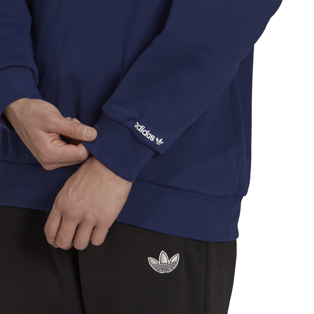 ADIDAS originals felpa girocollo logo blu uomo - Acquista online su  Sportland