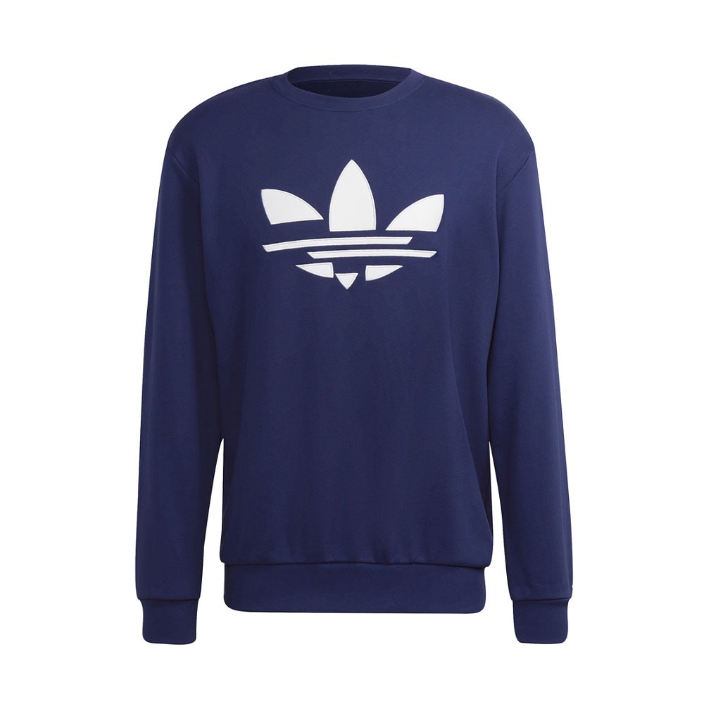 ADIDAS originals felpa girocollo logo blu uomo - Acquista online su  Sportland