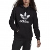 ADIDAS originals felpa logo cappuccio nero uomo