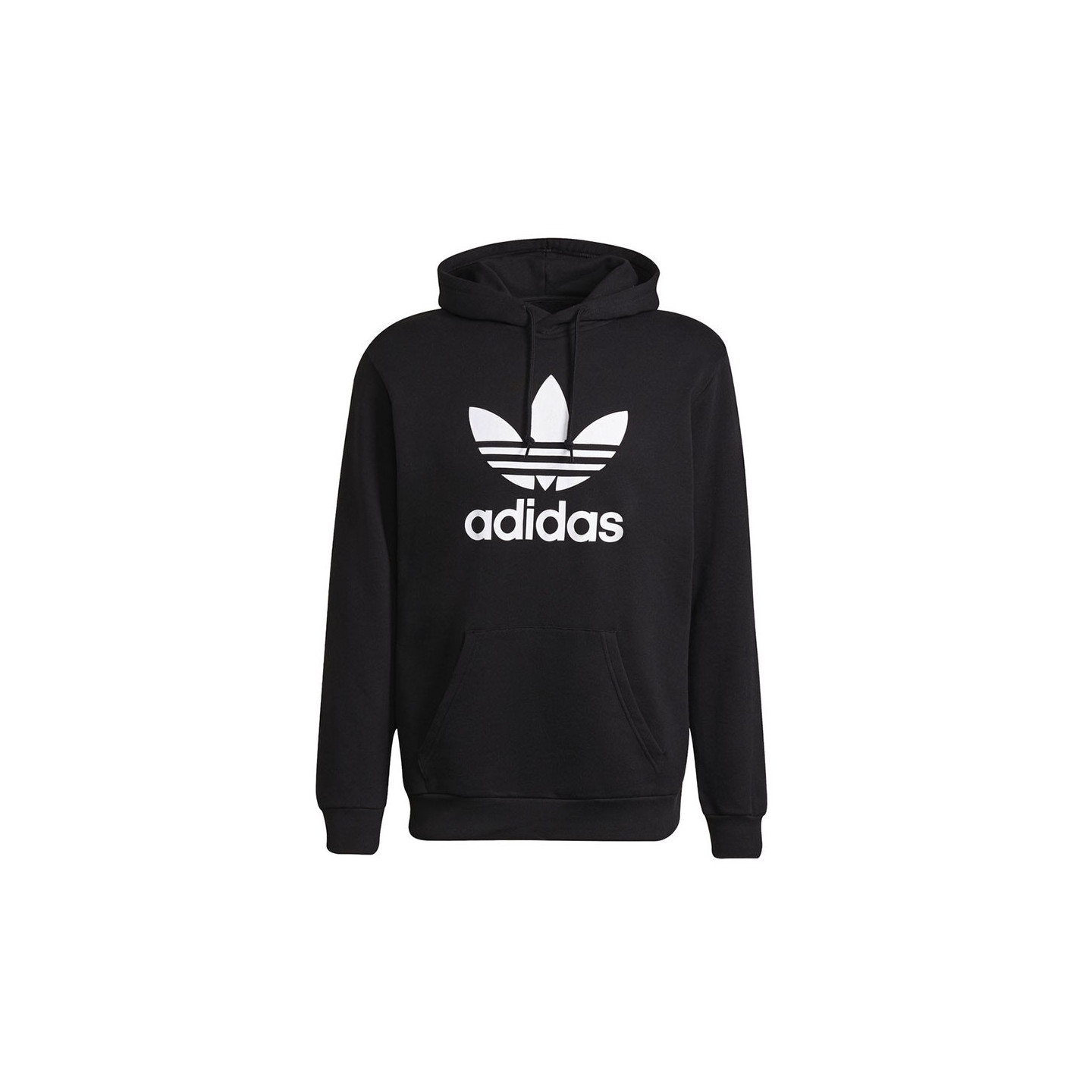 Felpe Con Cappuccio Adidas Adicolor Classics Trefoil Hoodie Uomo Nero Medio - Immagine 2