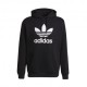 ADIDAS originals felpa logo cappuccio nero uomo