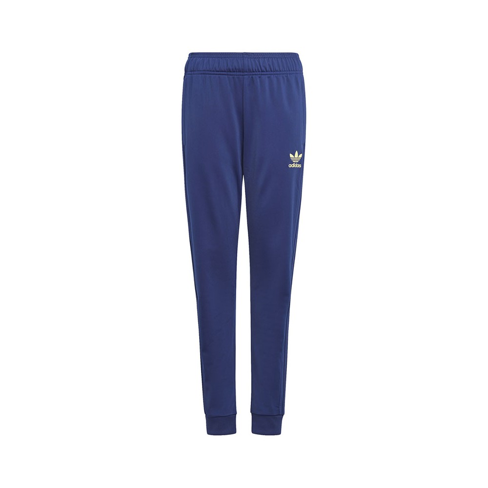 ADIDAS originals pantaloni con polsino acetati blu bambino 7-8 Anni