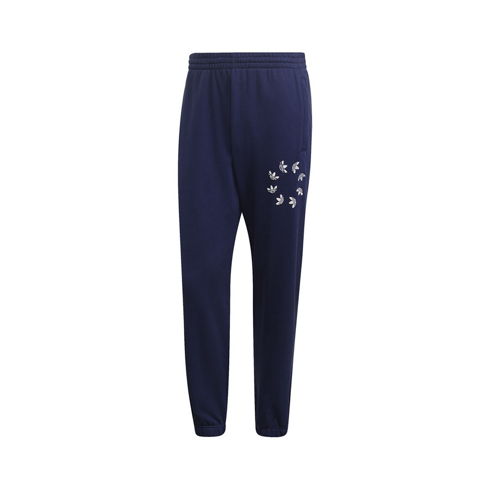 ADIDAS originals pantaloni con polsino logo blu uomo S