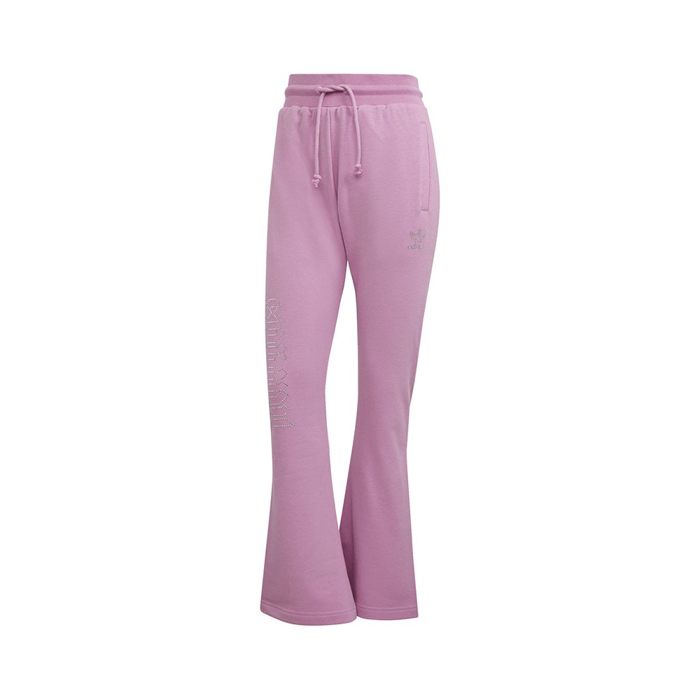 ADIDAS originals pantaloni logo strass rosa donna 42