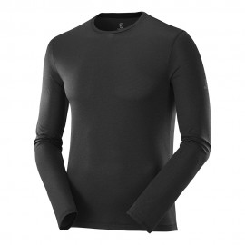 Salomon Maglia Trail Running Agile Ls Nero Uomo